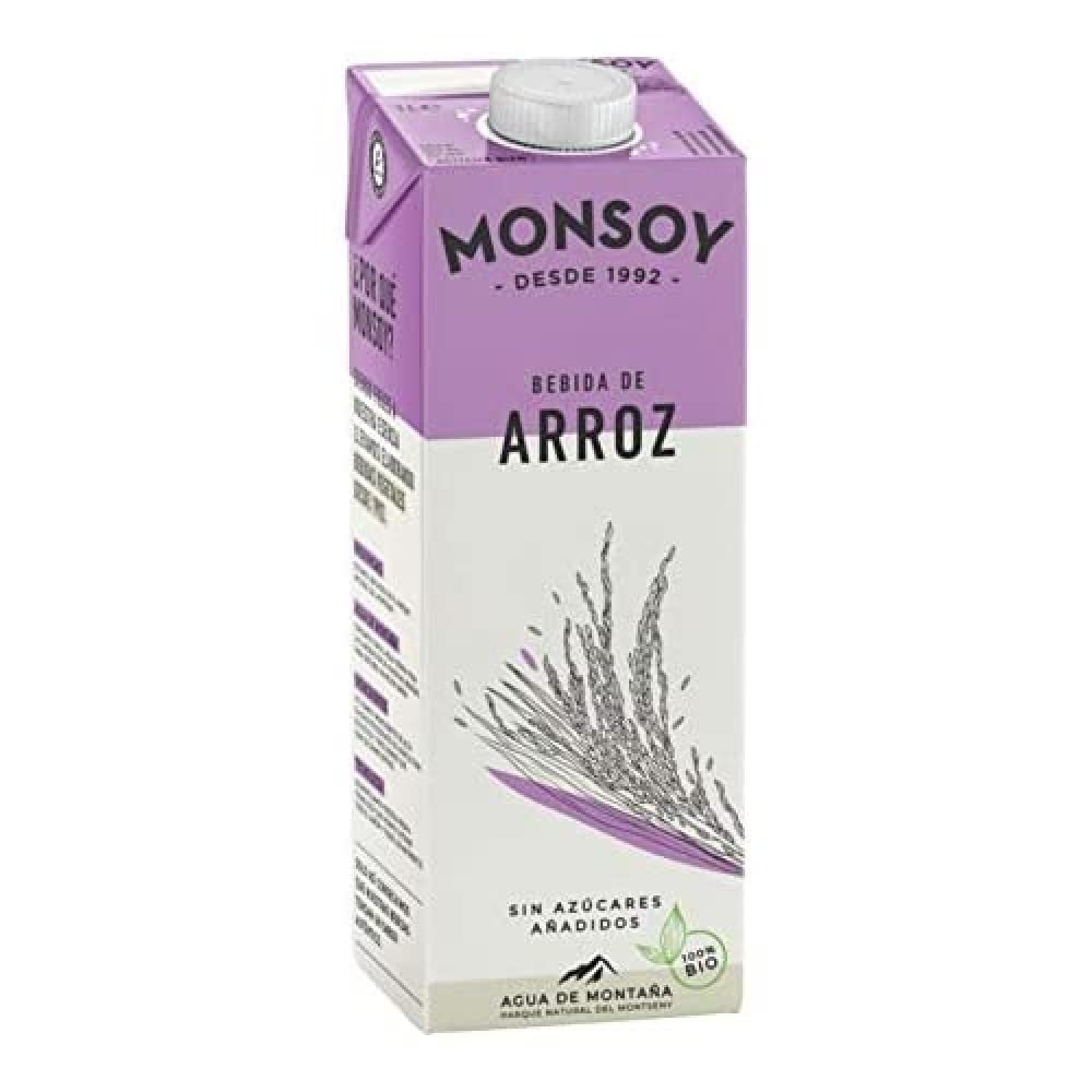 MONSOY Bebida DE ARROZ Bio 1 L, Estándar, Único
