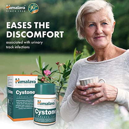 Cystone - Suplemento para la infección de vías urinarias y cistitis - Admite tratamiento de UTI - 840 mg 100 cápsulas - producto de Himalaya (desde 1930)
