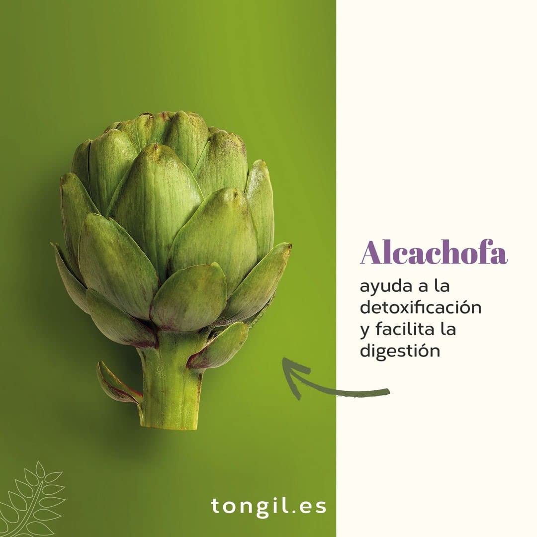 Hepatimax para Limpieza del Hígado - Detox Hígado con Alcachofa, Cardo Mariano, Rabano Negro, Desmodio, Boldo y Cúrcuma - Reforzado con Colina para Desintoxicar, Limpiar y Depurar - 20 Viales Tongil