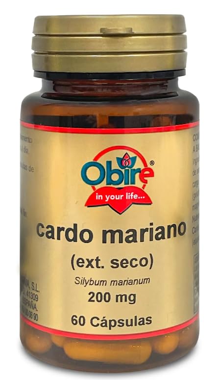 Nature Essential | Cardo Mariano con Extracto Seco | 200 mg | 60 Cápsulas | Favorece la Detoxificación del Hígado
