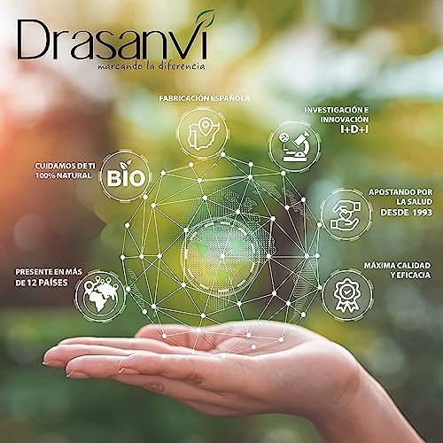 DRASANVI Acelerador de bronceado | Betacarotenos | Protege la Piel de Rayos UVA y Previene el Envejecimiento|Rosa de Mosqueta,Tomate, Zanahoria y Alga Dunaliella, Vitamina E, Licopeno, Luteína|30dias