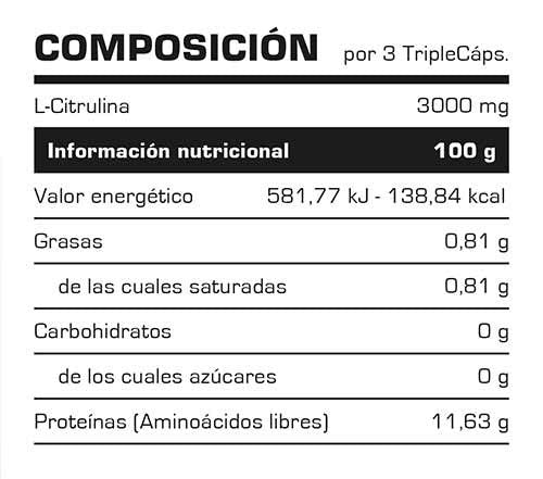 Vit.O.Best L-Citrulline 1000-100 Triplecaps 400 g