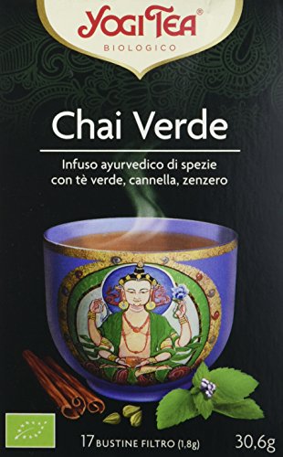 Yogi Tea Infusión de Hierbas Chai Verde - 17 bolsitas