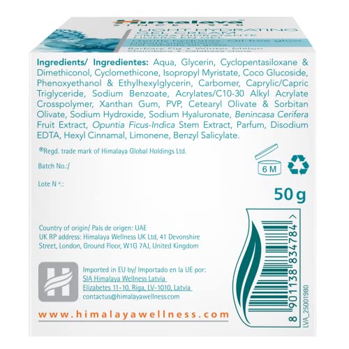 HIMALAYA crema hidratante ligera en gel tarro 50 gr