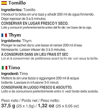 SHIP TOMILLO infusion 25bolsitas