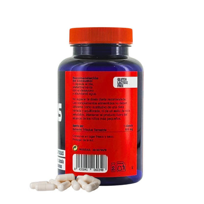 Tribulus Terrestris Puro - Mega Plus Sport Nutrition - 120 Capsulas - 600 Mg - 90% Saponinas - Fuerza, Resistencia, Recuperación Muscular - Pre Entreno (171055)
