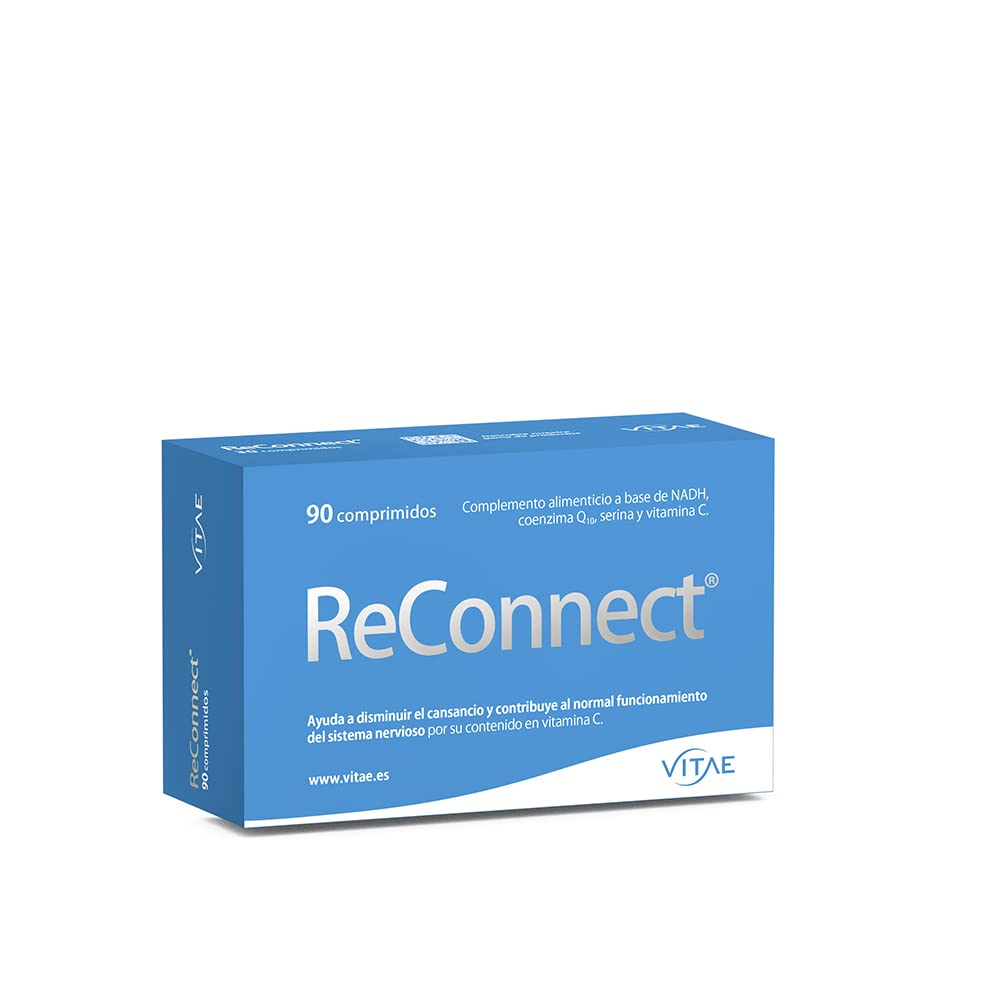 Vitae ReConnect 90 comprimidos | NADH, CoQ10, Serina, Vitamina C | Mejorar el rendimiento | Memoria, concentración y aprendizaje | Fatiga mental