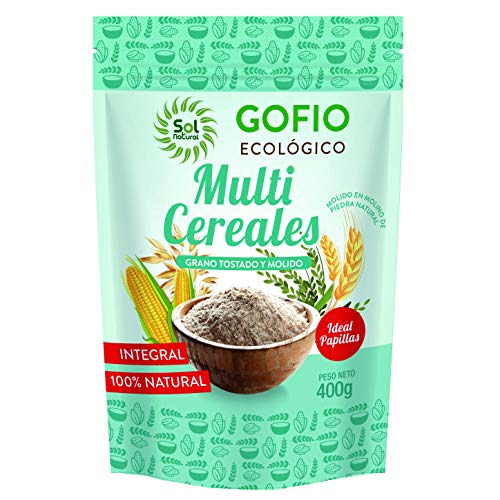 SOLNATURAL GOFIO DE MULTICEREALES INTEGRALES Bio 400 g, Estándar, Único