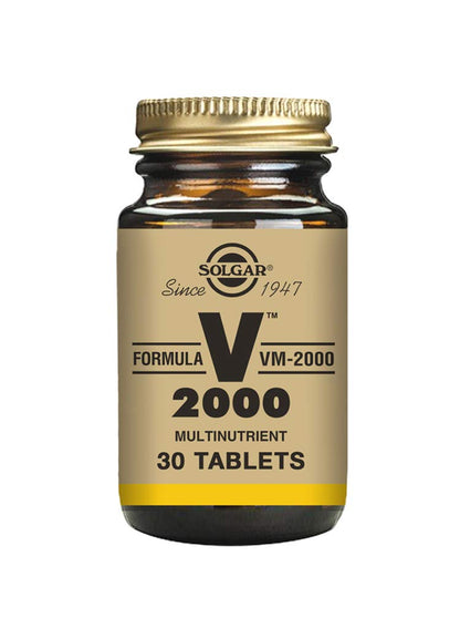 Solgar, Formula VM-2000, Suplemento Alimenticio que Ayuda al Bienestar y a la Inmunidad, Con 32 Vitaminas, Para Hombre y Mujer, 30 Cápsulas