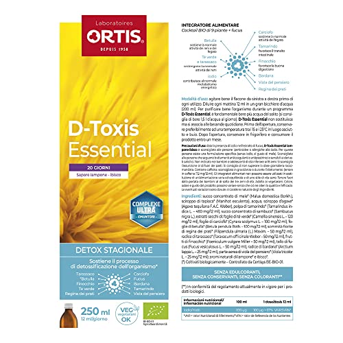 ORTIS - D-TOXIS ESSENTIAL Frambuesa Hibisco BIO 250ml