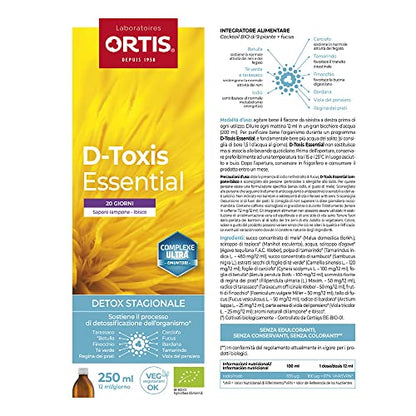 ORTIS - D-TOXIS ESSENTIAL Frambuesa Hibisco BIO 250ml