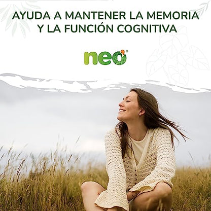 NEO | Extracto de Ginkgo Biloba | 45 Cápsulas | Ayuda a Mejorar la Circulación | Favorece la Memoria y la Concentración | 200 mg | Complemento Alimenticio Natural
