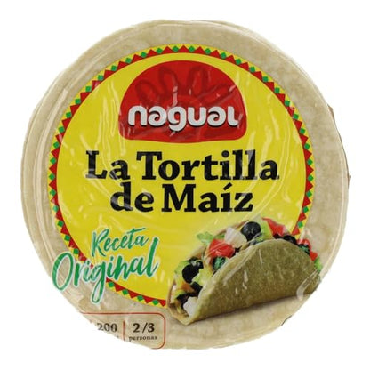 NAGUAL TORTILLA DE MAIZ SIN Gluten 8/u, Estándar, Único
