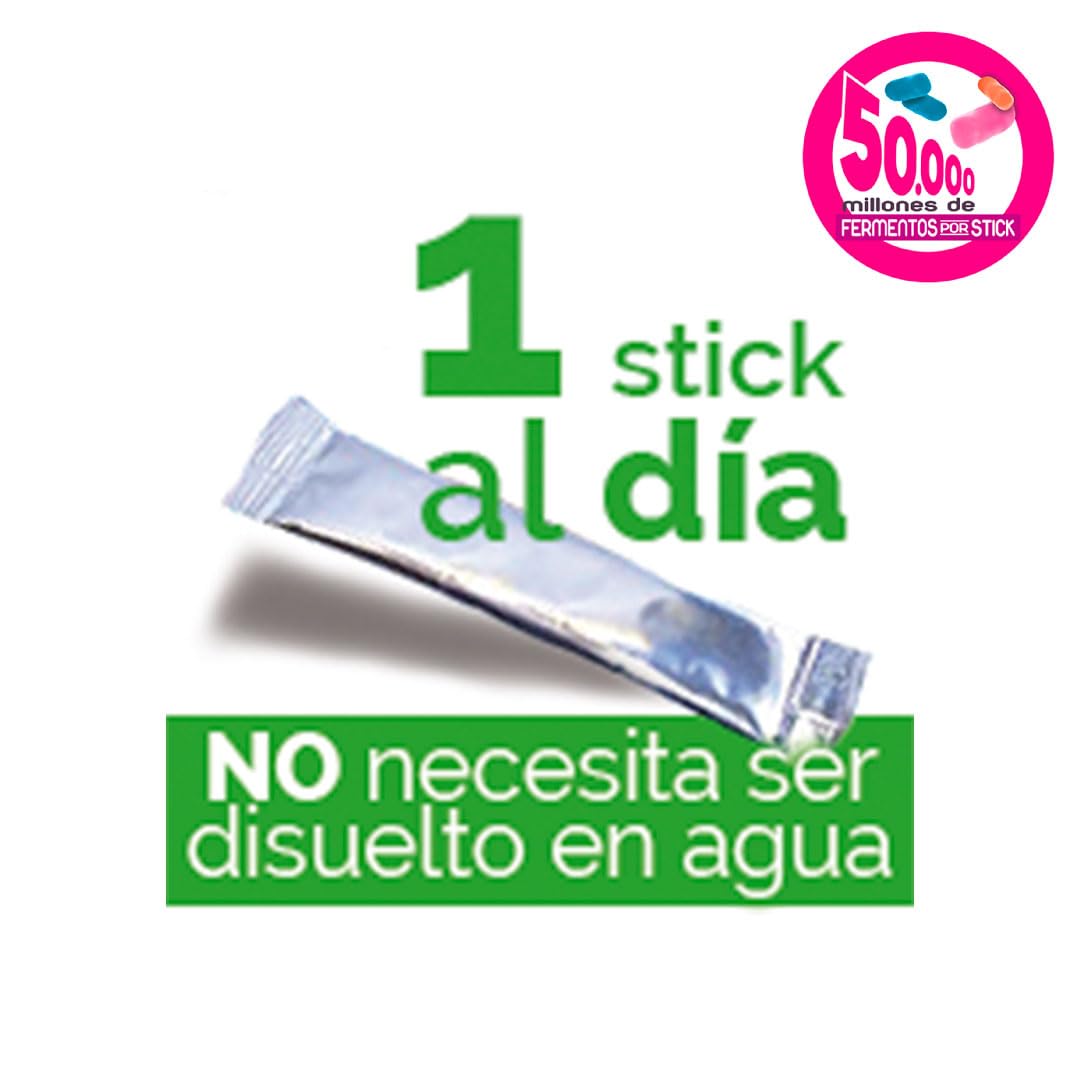 Novadiet - PREOBIK Sticks con Fermentos, FOS y Vitaminas - Complemento Alimenticio que Favorece el Sistema Inmunitario y el Bienestar Intestinal - 10 Sticks
