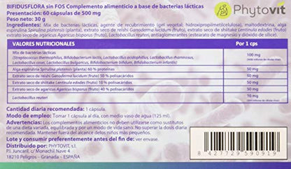 Bifidusflora sin Fos 60 Vcaps, 1 unidad