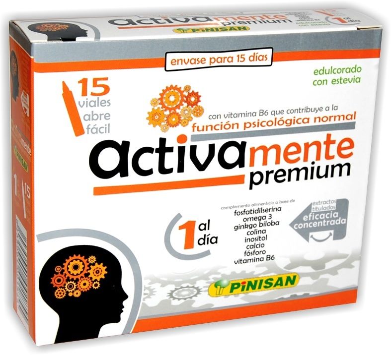 Activamente Premium Pinisan 15 viales de colina y omega‑3