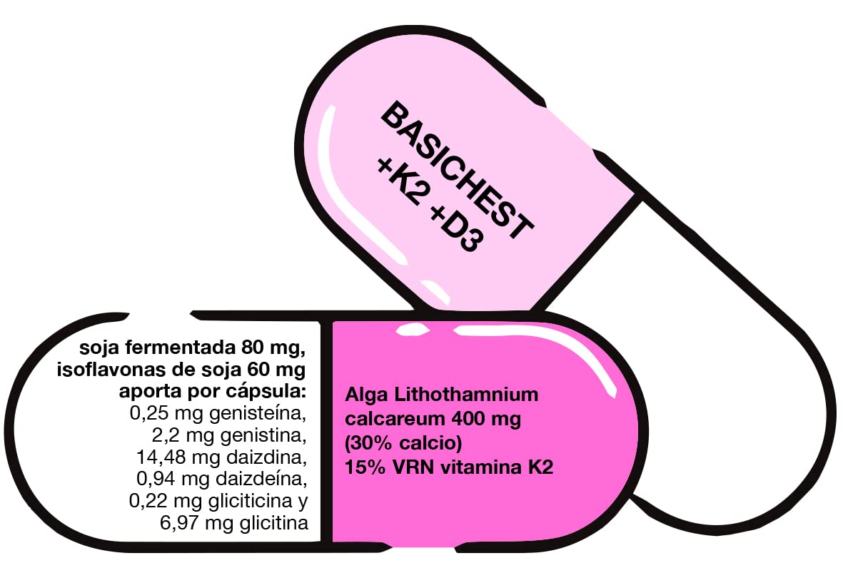 Basichest +K2 +D3 30 cápsulas