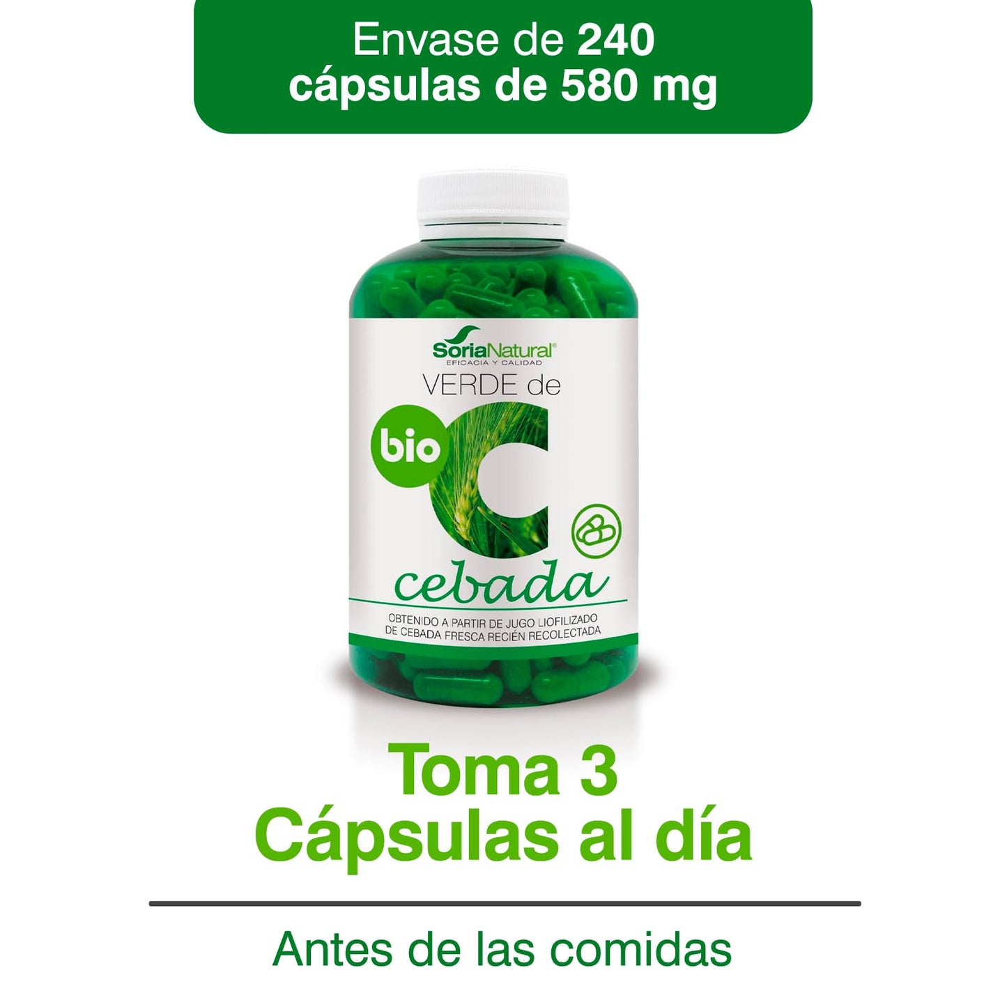 Soria Natural Complemento Alimenticio - 240 Cápsulas