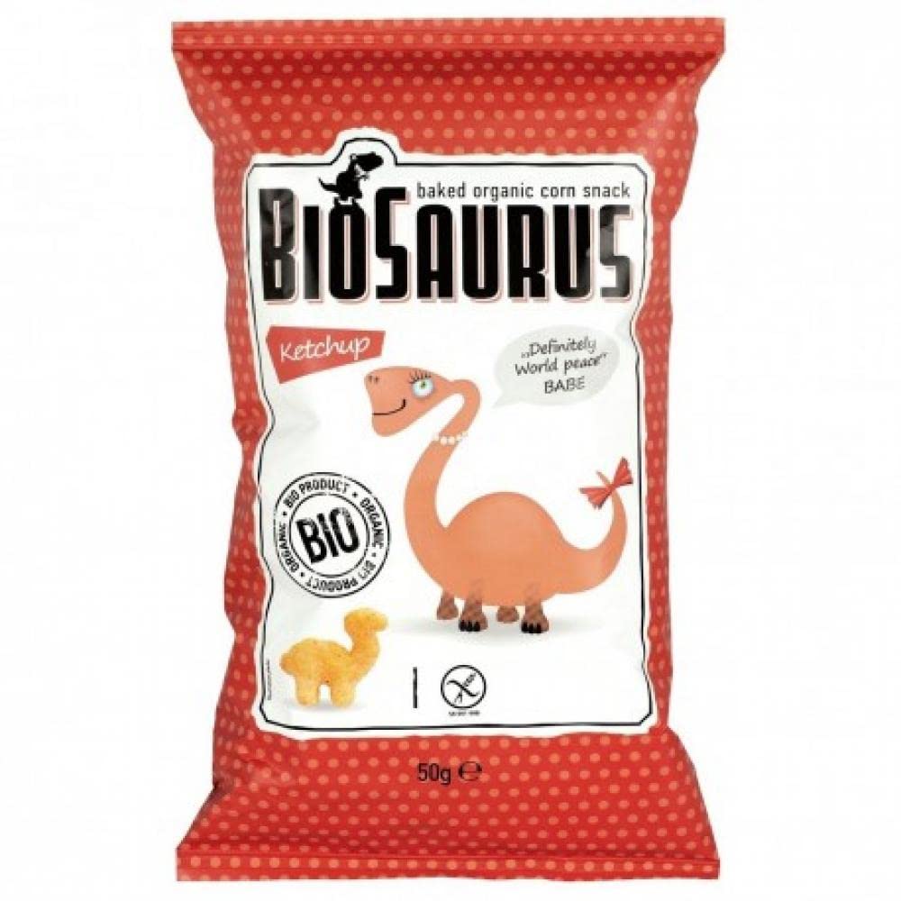 BIOSAURUS SNACK SABOR KETCHUP BIO 50 g