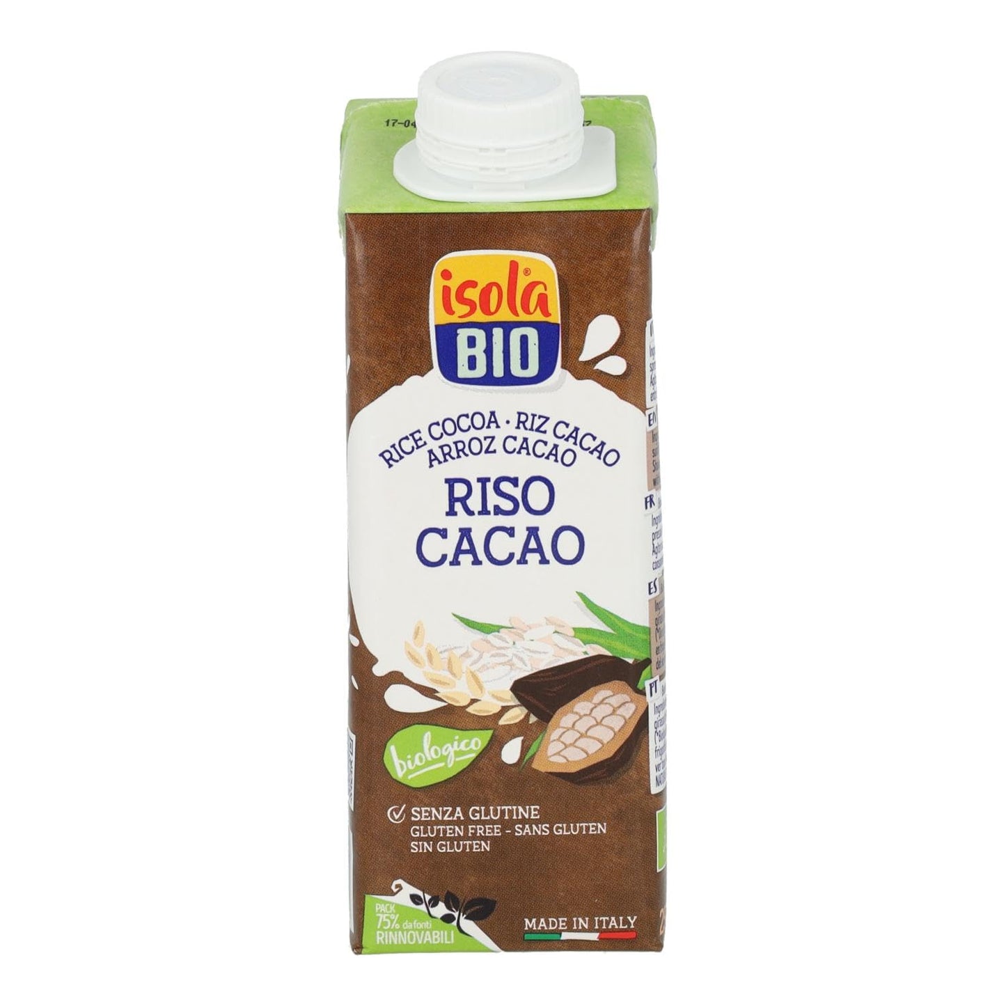 BEBIDA MINI ARROZ CACAO CALCIO BIO, 250 M