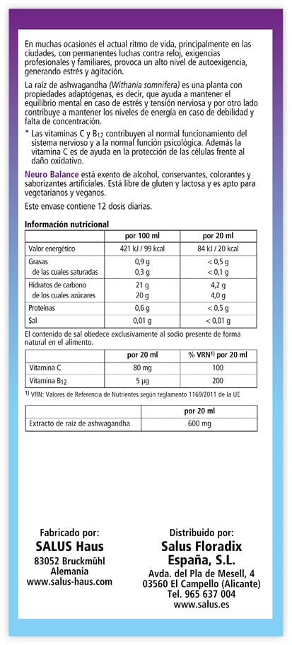 Salus Neuro Balance 250Ml. 250 ml