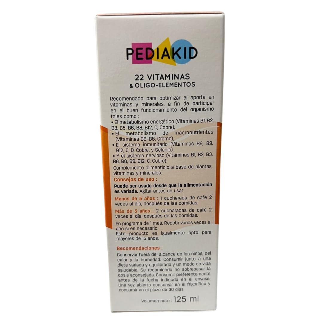 PEDIAKID- 22 Vitaminas y Oligoelementos