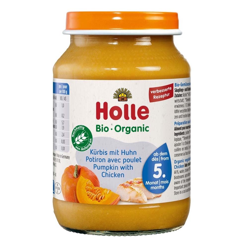 Tarrito de Calabaza con Pollo 190 g (Pollo)