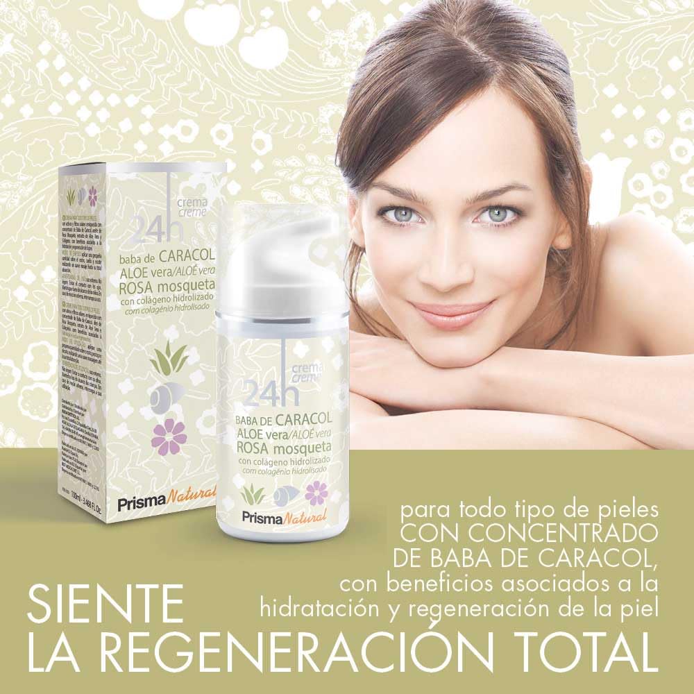 PRISMA NAT Crema Facial Baba Caracol 100 ml, Blanco, Estandar, 100