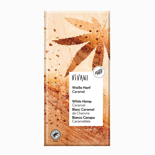 Chocolate Blanco Cáñamo Caramel con Flor de Sal BIO - Vivani - 80g
