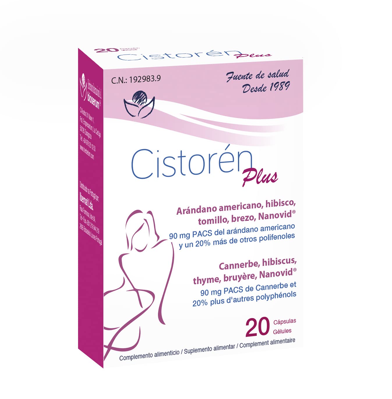 Cistorén Plus 20 cápsulas