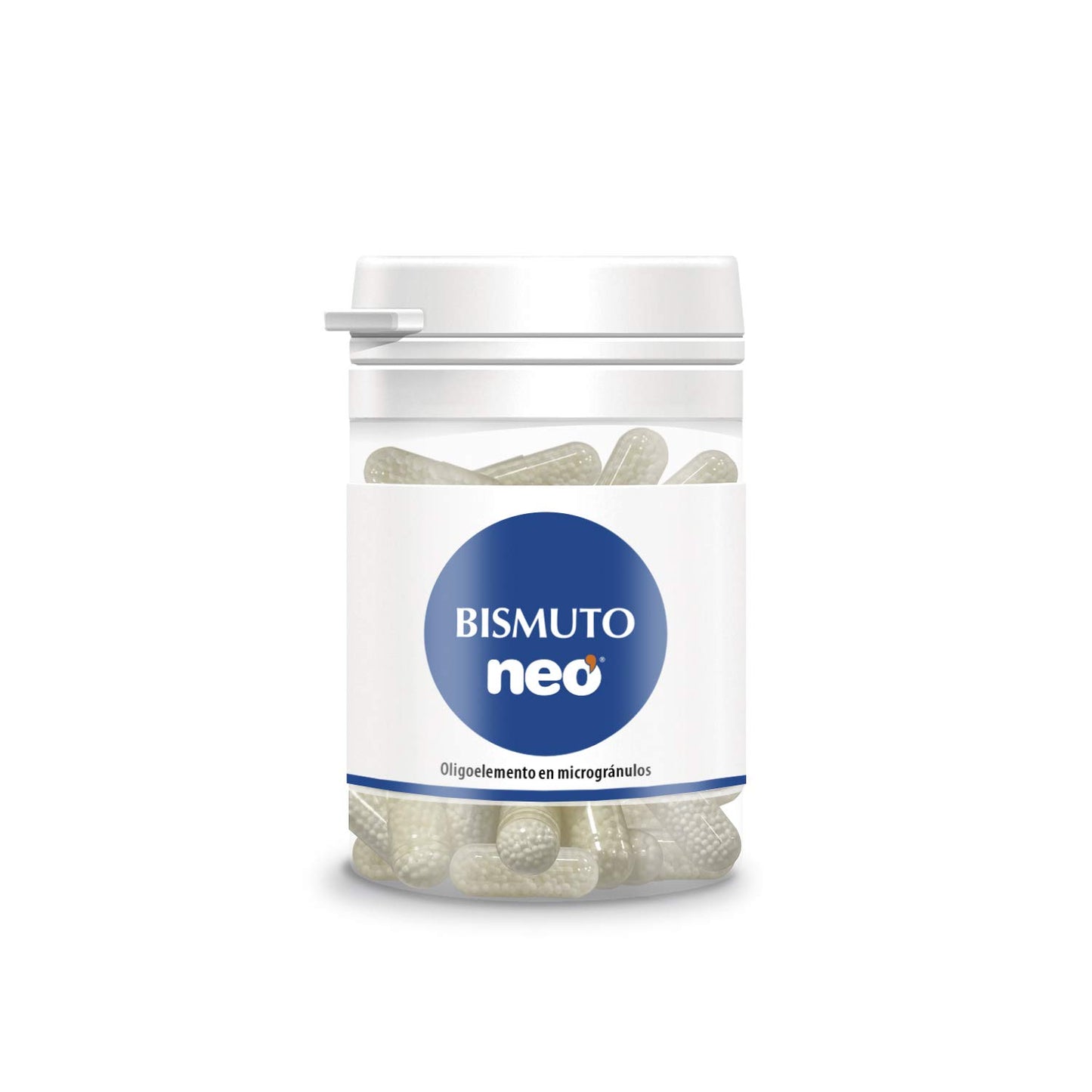 NEO | Bismuto Oligoelemento | 50 Cápsulas | Ayuda a Reducir el Malestar Estomacal y los Síntomas de la Acidez | Suplemento Alimenticio Natural
