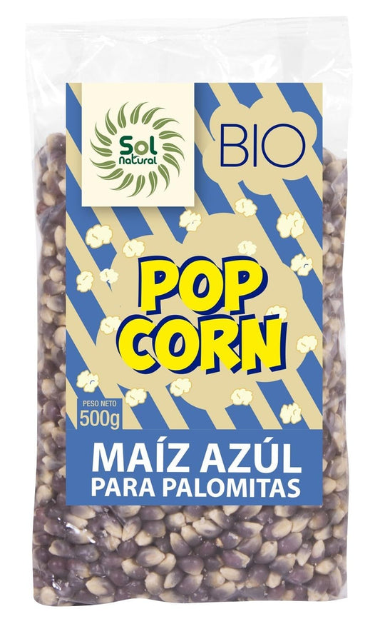 SOLNATURAL MAIZ Azul para Palomitas Bio 500 g, Estándar, Único