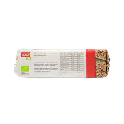 Bizcocho de avena y cacao sin gluten - Germinal - 180g