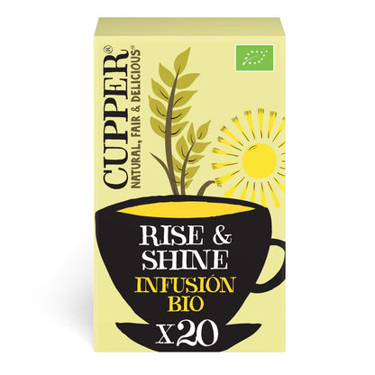Cupper Infusión Ecológica Rise&Shine, 20 Bolsitas
