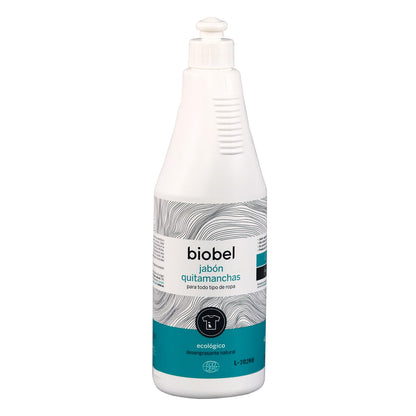 Biobel - Jabón Quitamanchas en Spray - 100% Natural - Elimina Manchas Difíciles y Rozaduras - Desengrasante Natural - Sin Perfumes ni Alérgenos - Indicado para Todo Tipo de Ropa - 750 ml