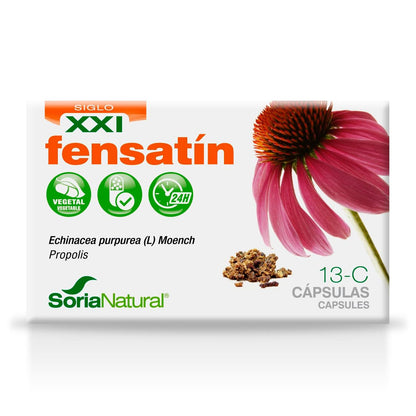 Soria Natural Fensatín - Propóleo con Equinácea para Reforzar el Sitema Inmune - Aumentar las Defensas para Invierno - 30 cápsulas