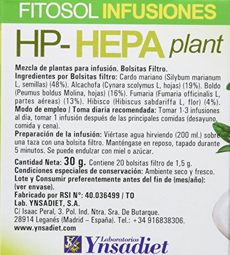 Fitosol Té Hepa - 20 Filtros (8412016359720)