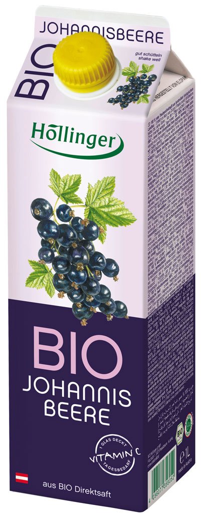 Hollinger Bio néctar grosella, Tetra - 1L
