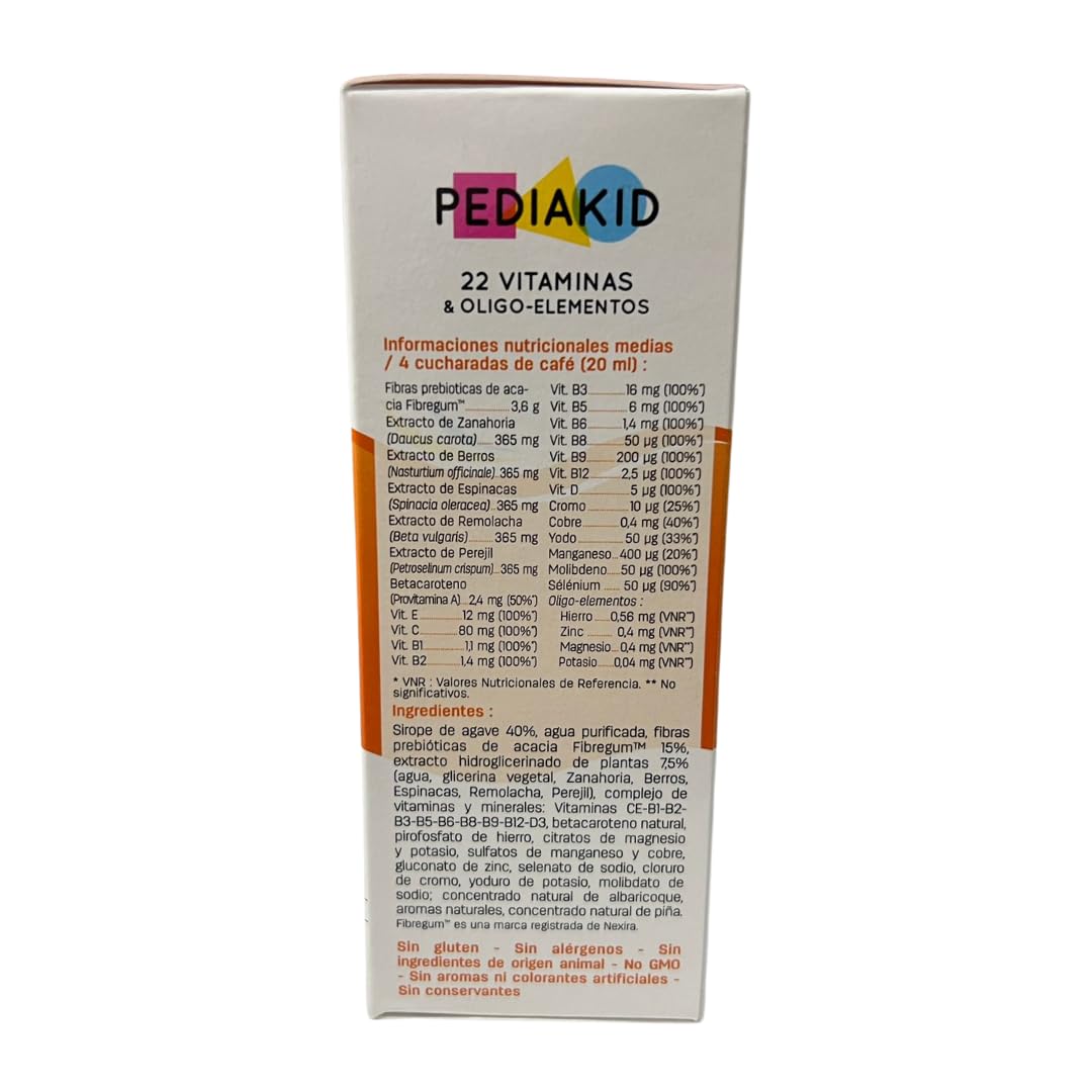 PEDIAKID- 22 Vitaminas y Oligoelementos