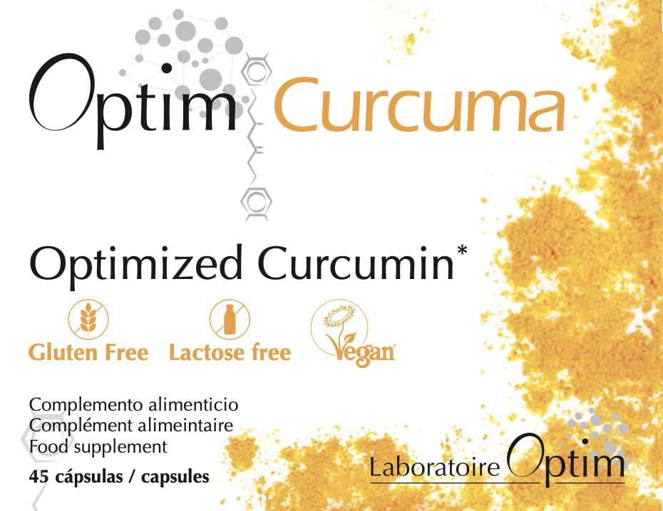Optim Curcuma 45 cápsulas - complemento alimenticio extracto de curcuma curcumina Longvida - articulaciones - fatiga