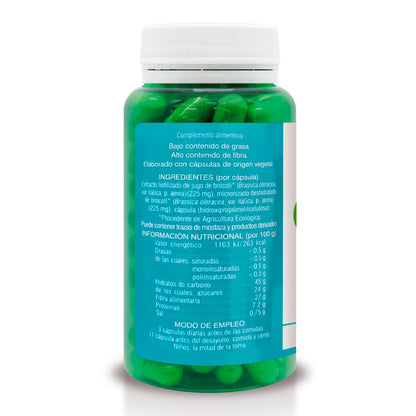 Soria Natural Verde de Brócoli - Fuente Rica en Vitaminas, Minerales y Oligoelementos - Propiedades Antioxidante y Detoxificante - Ayuda a Combatir el Estrés Oxidativo - 80 cápsulas de 580 mg.