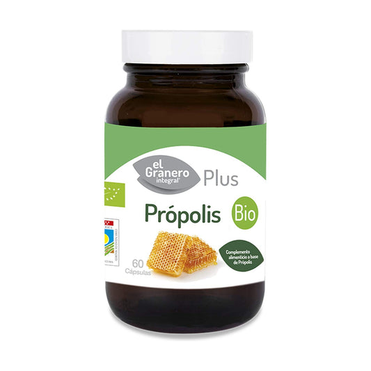 EL GRANERO INTEGRAL - Própolis Bio - 60 Cápsulas - Elaborado con Harina de Algarroba y Propóleo - Alto Contenido en Vitaminas - Ayuda a Reforzar el Sistema Inmune