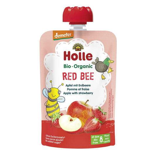 HOLLE Smoothie Manzana con Fresa +8 Meses 90g, No aplicable