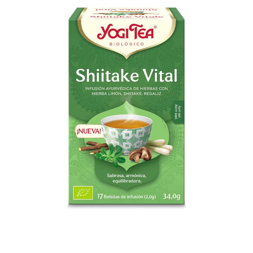 Yogi Tea Shiitake Vital 17infusiones, Neutro, Estándar, 6