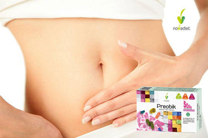 Novadiet - PREOBIK Sticks con Fermentos, FOS y Vitaminas - Complemento Alimenticio que Favorece el Sistema Inmunitario y el Bienestar Intestinal - 10 Sticks