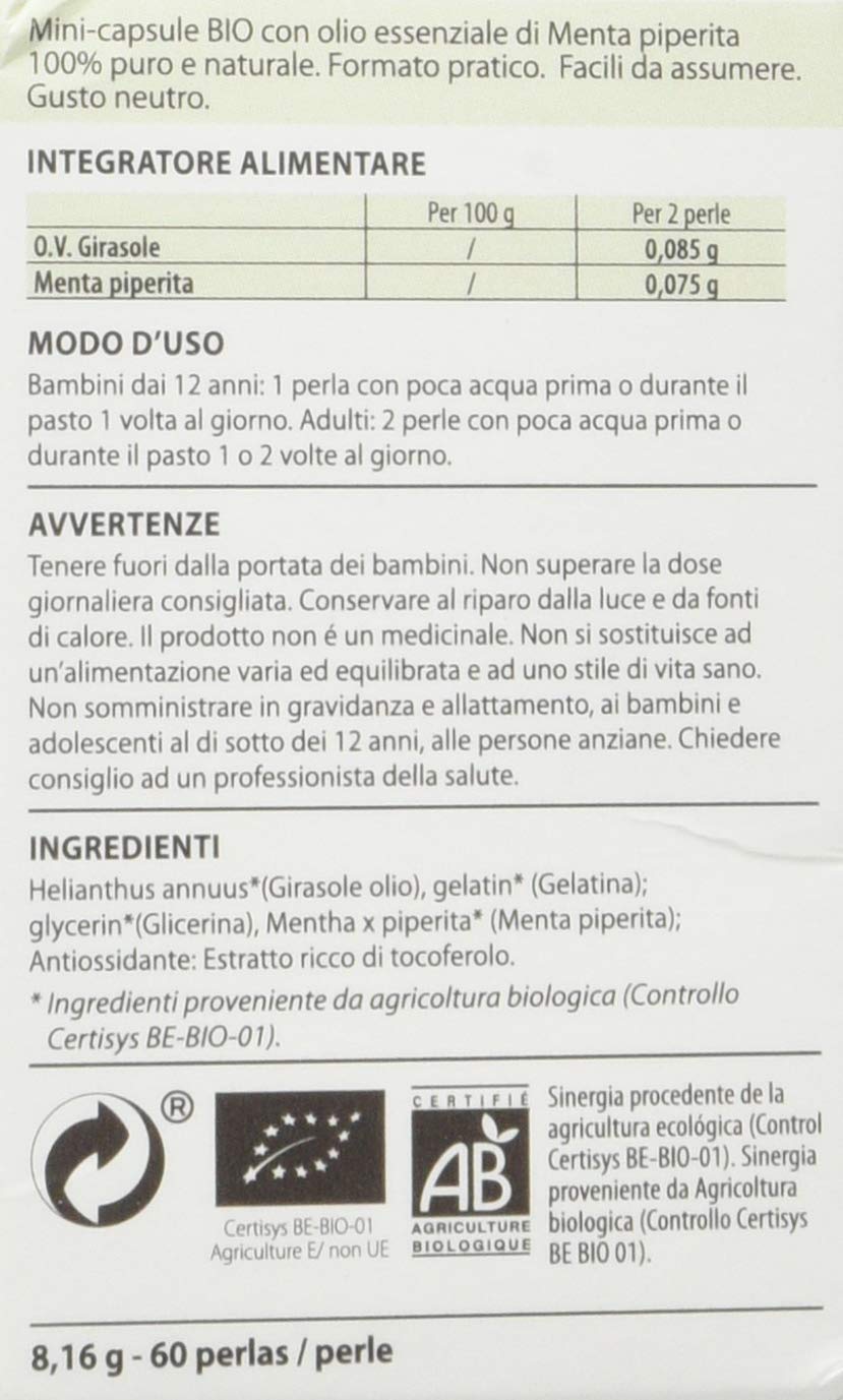 PRANARÔM - Aceite Esencial - Menta Piperita En Perlas - 60 Perlas.