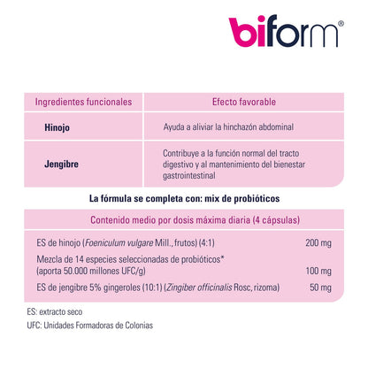 Dielisa Biform Vientre Plano Expert, Complemento Alimenticio, 48 cápsulas