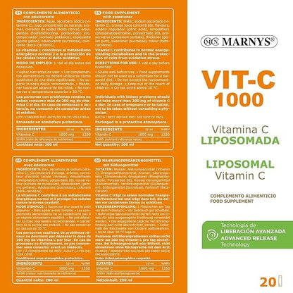 Pack 2 unidades de Vitamina C liposomada 1000mg 20 viales - Marnys