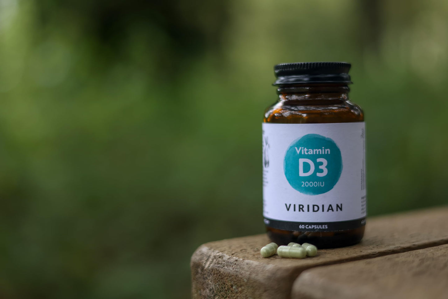 Viridian Vitamina D3 Vegana 2000IU - 60 Cápsulas, 60 unidad, 1