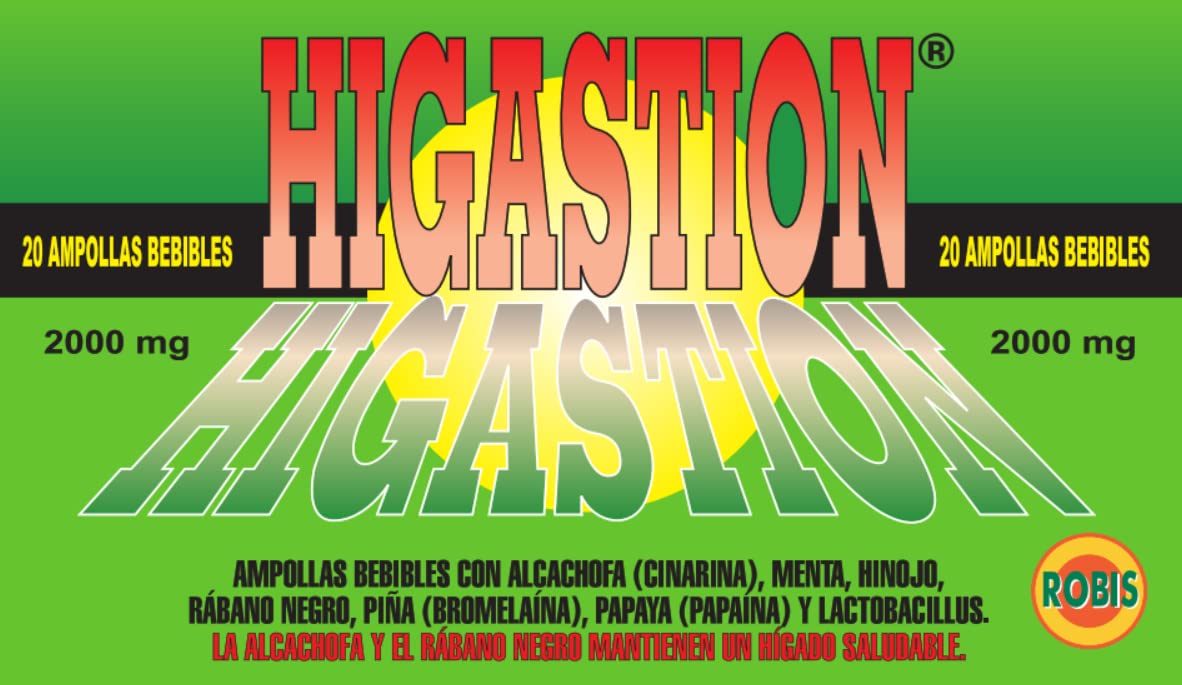 Robis Higastion Combinación de Multivitaminas y Minerales - 20 Ampollas